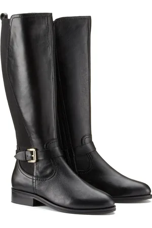 La Redoute Leather Riding Boots with Elasticated Calves