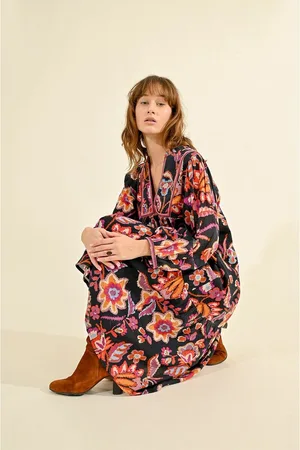 Molly Bracken Floral Print Midi Dress