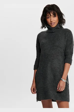 ONLY Turtleneck Jumper Dress in Chunky Knit
