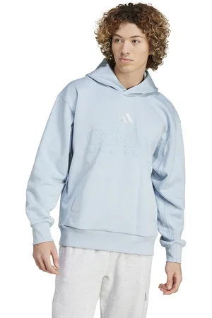 adidas Tonal Logo Hoodie in Cotton Mix