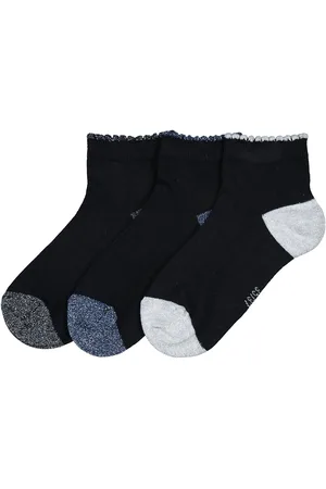 La Redoute Pack of 3 Pairs of Socks in Cotton Mix with Sparkly Detailing