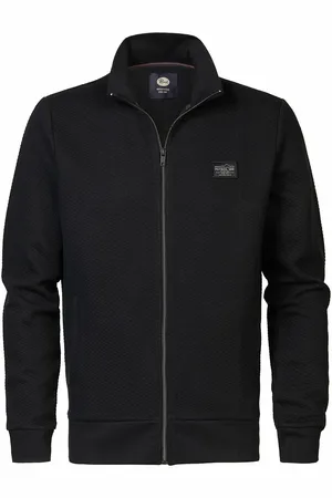 Petrol Industries Cotton Mix Track Top with High Neck