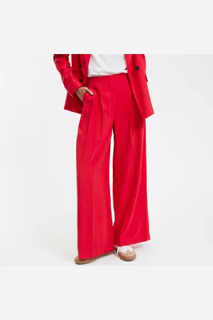 La Redoute Wide Leg Trousers with High Waist, Length 30"