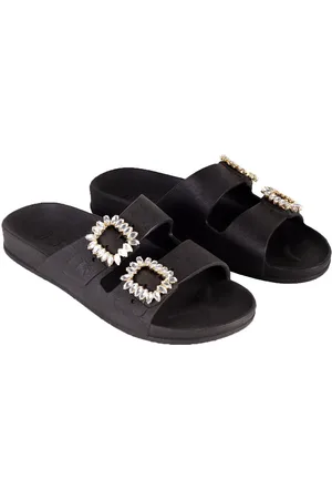 Raffaello Netw Barra Jewelled Mules with Double Straps