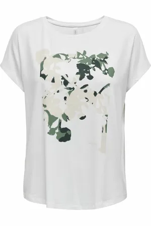 ONLY Aubry-Blur On T-Shirt with Crew Neck, Loose Fit