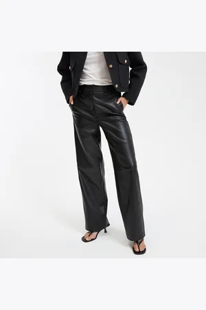 La Redoute Faux Leather Straight Trousers
