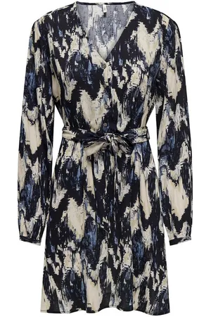 ONLY Printed Mini Dress with Tie-Waist