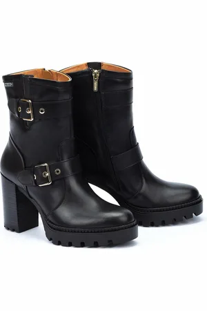 Pikolinos Cervera Leather Ankle Boots with Heel