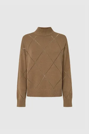 Pepe Jeans Idris Perkins Openwork Jumper in Cotton/Wool/Cashmere
