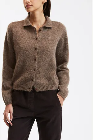 Des Petits Hauts Anouk Buttoned Polo Cardigan in Alpaca Mix