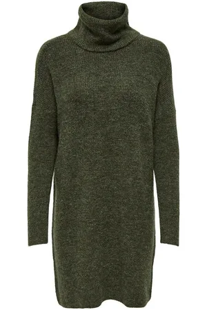 ONLY Turtleneck Jumper Dress in Chunky Knit