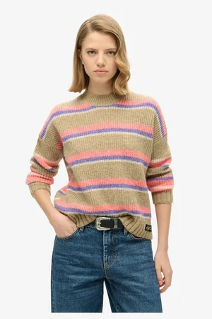 Superdry Multi-Striped Jumper with Crew Neck