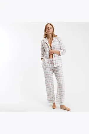 ANNE WEYBURN Checked Cotton Flannel Pyjamas