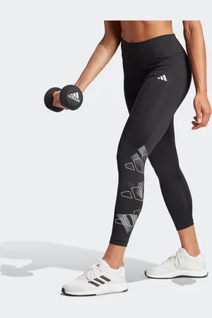 adidas Training Essentials Brand Love Cropped Gym Leggings