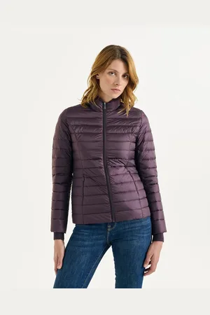 Jott Cha Padded Puffer Jacket with High Neck and Zip Fastening