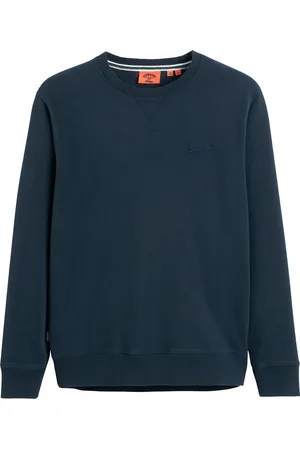 Superdry Essential Logo Sweatshirt in Cotton Mix with Crew Neck
