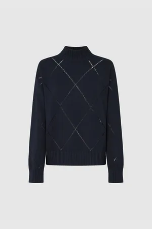 Pepe Jeans Idris Perkins Openwork Jumper in Cotton/Wool/Cashmere