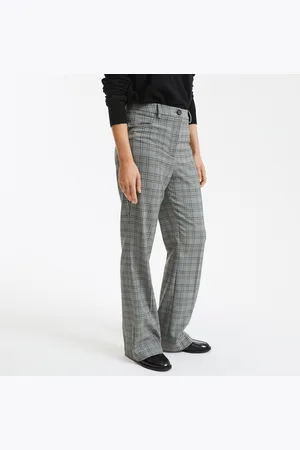 La Redoute Flared Trousers in Prince of Wales Check, Length 30.5"