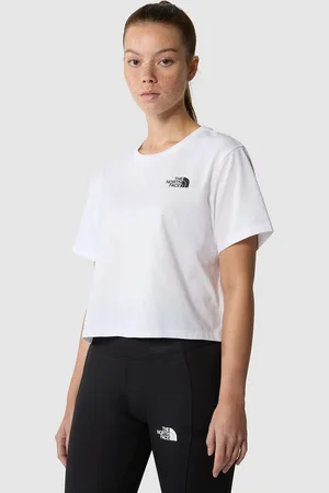 The North Face Simple Dome Cropped T-Shirt in Cotton Mix
