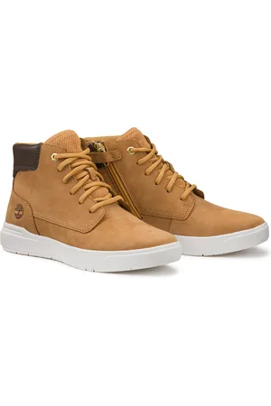 Timberland Kids Seneca Bay High Top Trainers in Leather