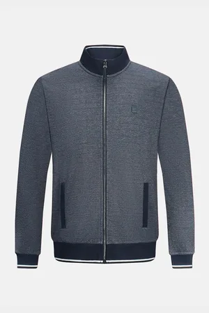 Kaporal 5 Zip-Up Track Top in Cotton Mix with High Neck