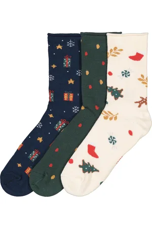 La Redoute Pack of 3 Pairs of Christmas Socks in Cotton Mix