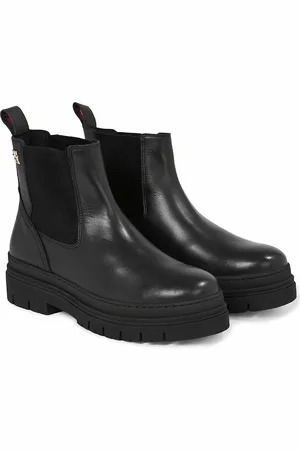 Tommy Hilfiger Nautical Leather Chelsea Boots