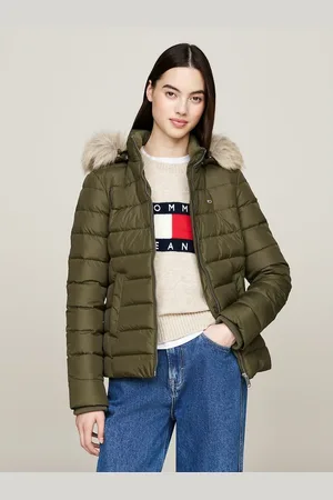 Tommy Hilfiger Short Hooded Padded Jacket with Zip Fastening