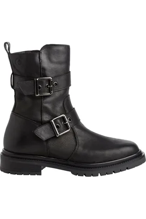 Tamaris Leather Biker Ankle Boots