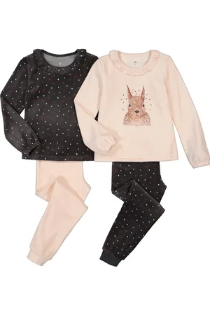 La Redoute Pack of 2 Pyjamas in Velour with Squirrel Print