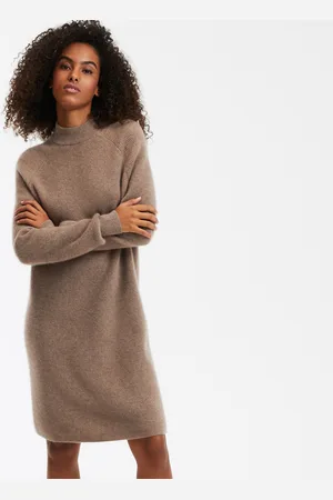 La Redoute Cashmere Mini Jumper Dress with Long Sleeves