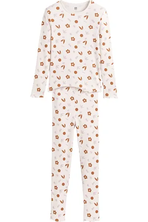 La Redoute Floral Ribbed Cotton Pyjamas