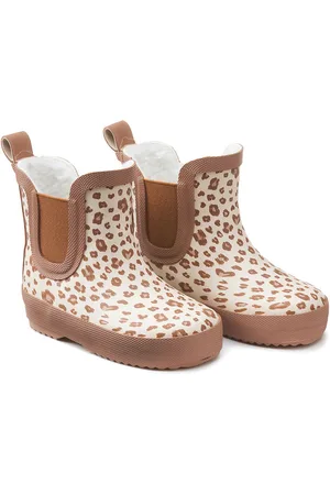 La Redoute Kids Leopard Print Wellies with Elasticated Side Gores