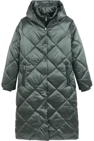 ANNE WEYBURN Recycled Long Winter Padded Jacket with Hood