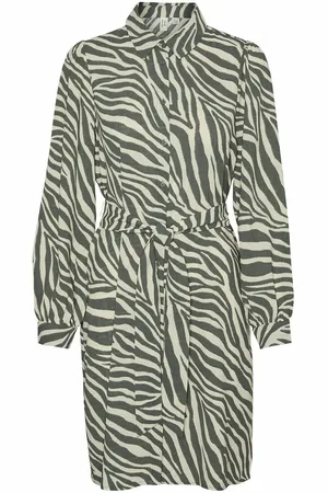 VERO MODA Knee-Length Dress in Zebra Print