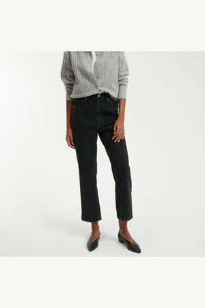 La Redoute Straight Ankle Grazer Jeans with High Waist