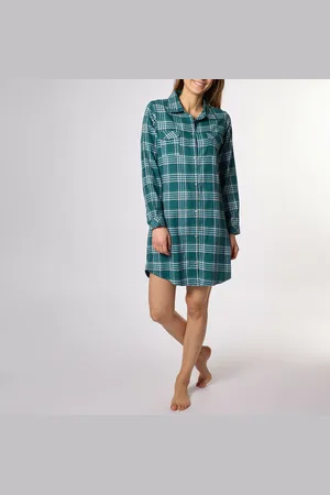 Dodo Aberdeen Cotton Flannel Nightshirt in Check Print