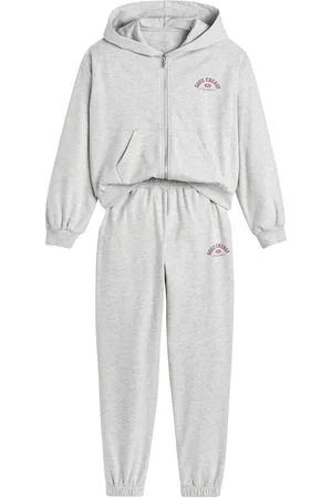 La Redoute Zip-Up Hoodie/Joggers Outfit in Cotton Mix