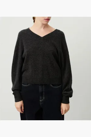 American Vintage Raxow Wool Mix Jumper with V-Neck