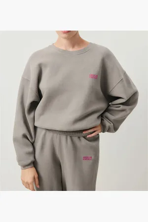 American Vintage Izubird Cotton Sweatshirt with Crew Neck