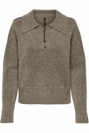 ONLY Brushed Knit Polo Jumper