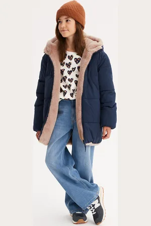La Redoute Warm Reversible Padded Jacket with Hood