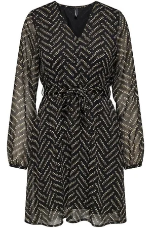 ONLY Printed Mini Dress with Tie-Waist