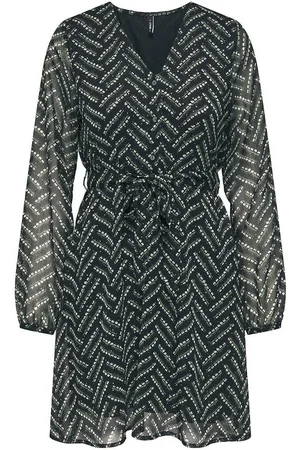 ONLY Printed Mini Dress with Tie-Waist