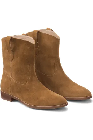 La Redoute Suede Ankle Boots with Flat Heel