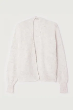American Vintage Nuny Cropped Open Cardigan in Alpaca Blend