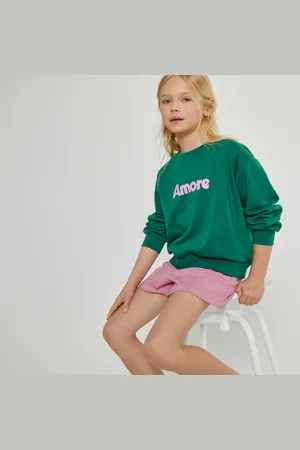 La Redoute Slogan Print Sweatshirt with Crew Neck