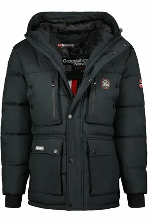 Geographical Norway Albert Warm Parka with Zip Fastening and Hood