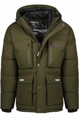 Geographical Norway Albert Warm Parka with Zip Fastening and Hood