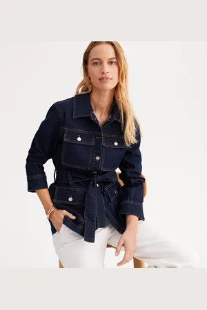 ANNE WEYBURN Denim Straight Fit Jacket